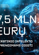 Līdz 7,5 miljoniem eiro mākslīgā intelekta risinājumu ieviešanai uzņēmējdarbībā