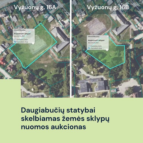  Ieškoma NT vystytojų daugiabučių namų statybai Utenoje