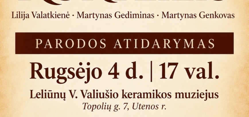 Ausstellung „Herbstcocktail“ im Vytautas-Valiušis-Keramikmuseum