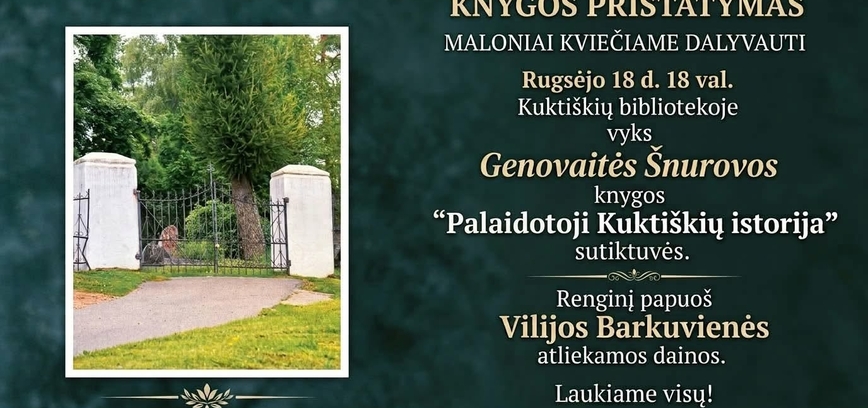 Presentation of Genovaitė Šnurova's book 