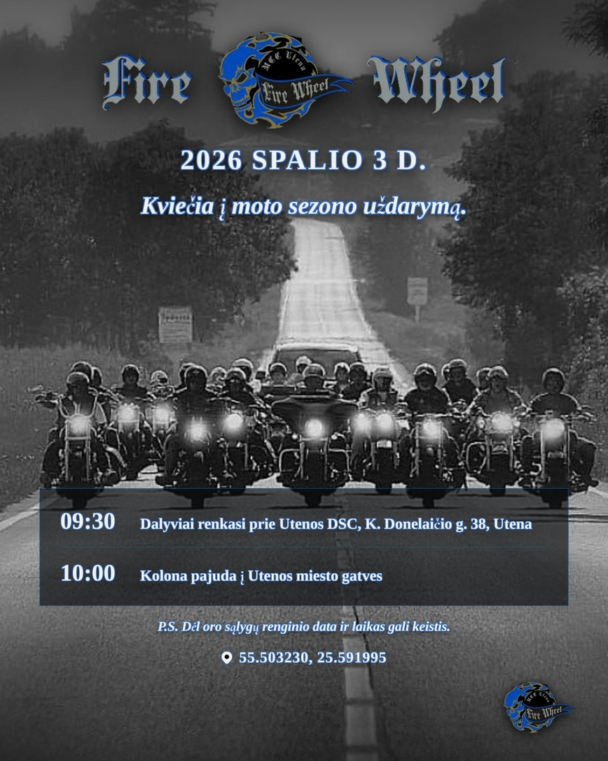 Moto sezono uždarymas 2026