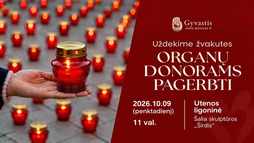 Uždekime žvakutes organų donorams pagerbti