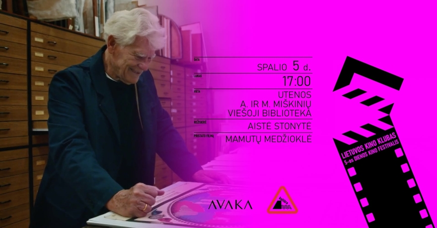 „5-dienos kino festivalio“ dokumentinio filmo „Mamutų medžioklė“ peržiūra ir pristatymas