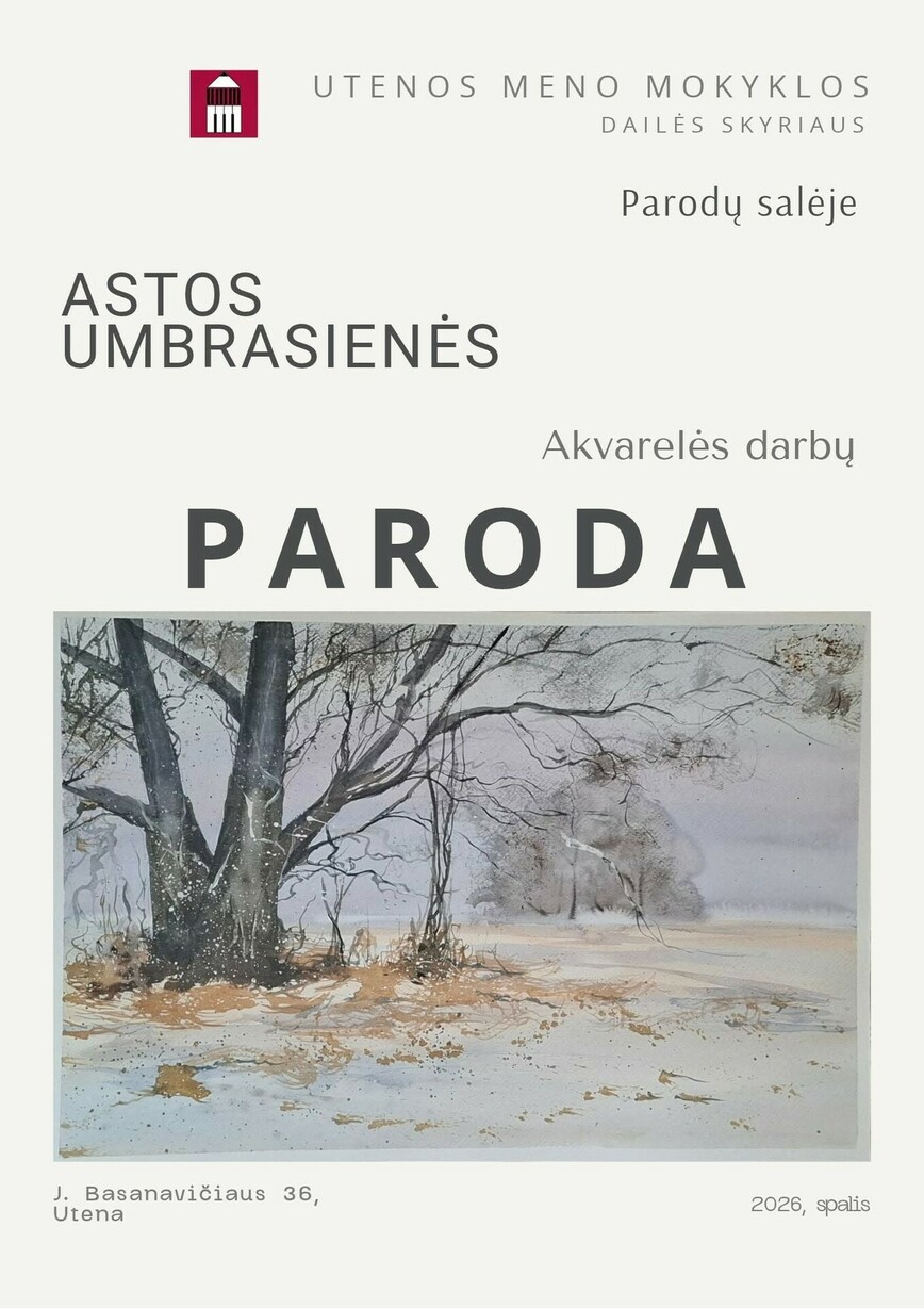 Astos Umbrasienės akvarelės darbų paroda