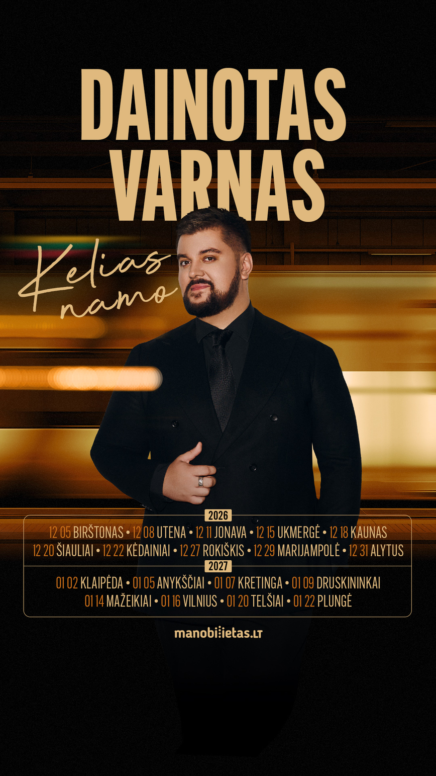 DAINOTAS VARNAS su grupe. Koncertinis turas ,,Kelias namo”
