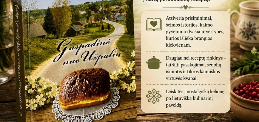 Präsentation des Buches „Gaspadinė aus Užpaliai“ in der öffentlichen Bibliothek von Utena A. und M. Miškinės
