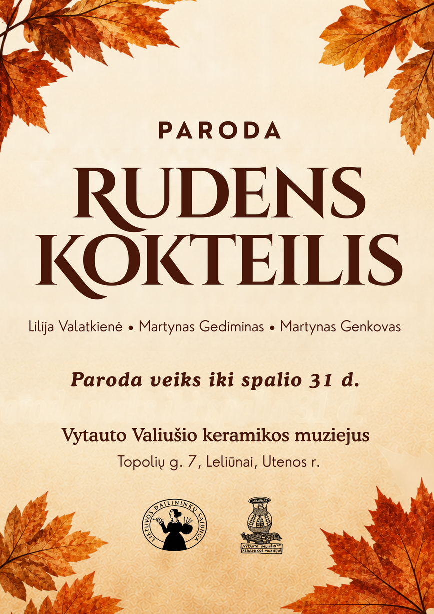 Paroda „Rudens kokteilis“ Vytauto Valiušio keramikos muziejuje