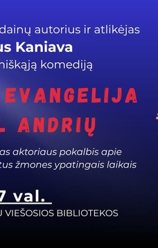 Andrius Kaniava présente la comédie grivoise « Le troisième Évangile selon André »