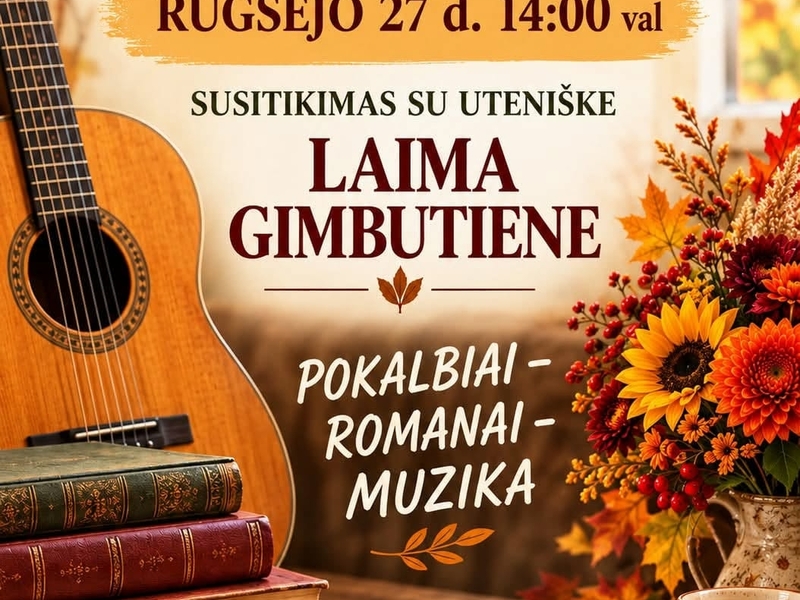 SUSITIKIMAS SU UTENIŠKE LAIMA GIMBUTIENE