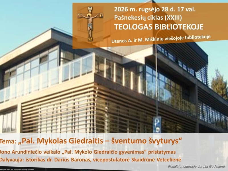 Pašnekesių ciklas "Teologas bibliotekoje" (XXIII)