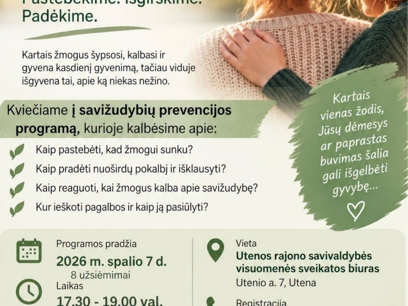Treffen des Programms zur Suizidprävention | Erstes Treffen
