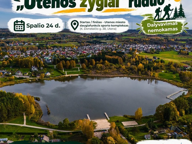 Pirmasis pažintinis pėsčiųjų žygis „Utenos žygiai“ – RUDUO!