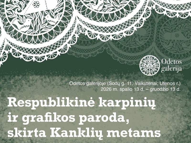 Kankļu gadam veltīta republikāniskā papīra atgriezumu un grafikas izstāde | Odetas galerijā