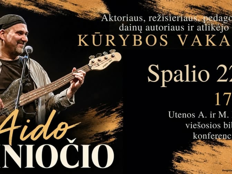 Aido Giniočio kūrybos vakaras