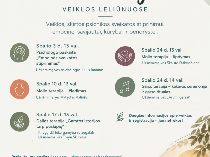 Renginių ciklas „Molio rekolekcijos“