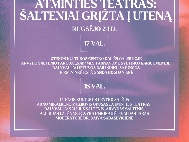 "Memory Theater": Šalteniai returns to Utena