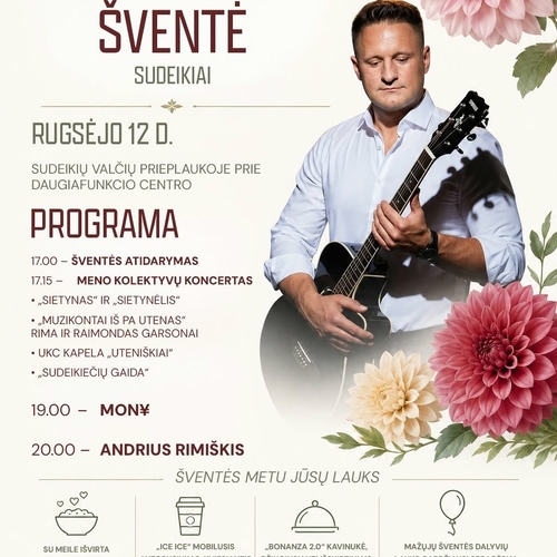 Festival de la floraison des dahlias à Sudeikiai 2026