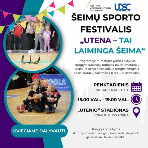 Festival sportif familial « Utena est une famille heureuse »